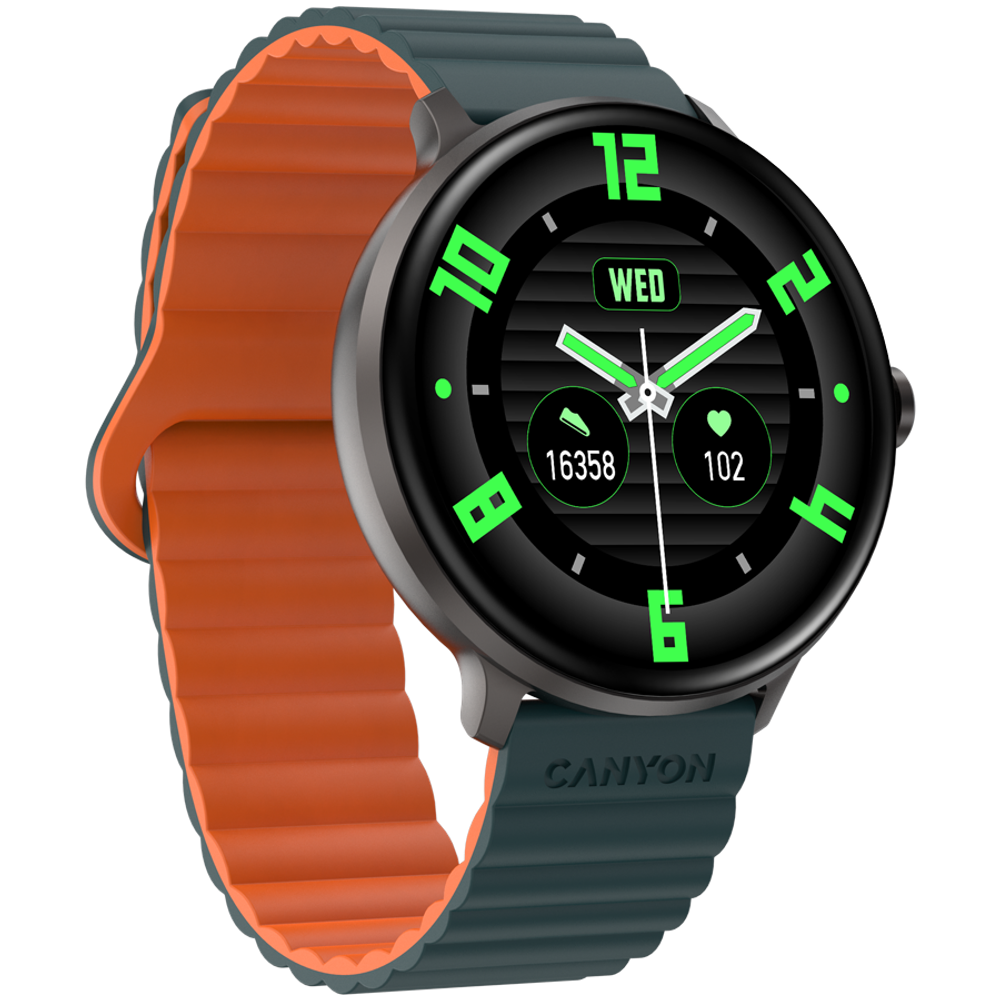 CANYON Pametni Sat Jacky SW-69 Zelena Narandžasta slika 3