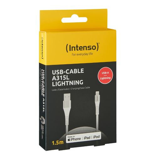 Intenso USB-A na Lightning kabel A315L, 1.5M slika 2