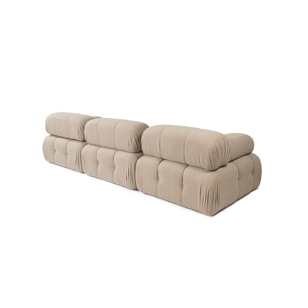 Doblo Troosjed s Pouffom (L1-O1-1R-Pouffe) - Breskva Kutna Sofa slika 10