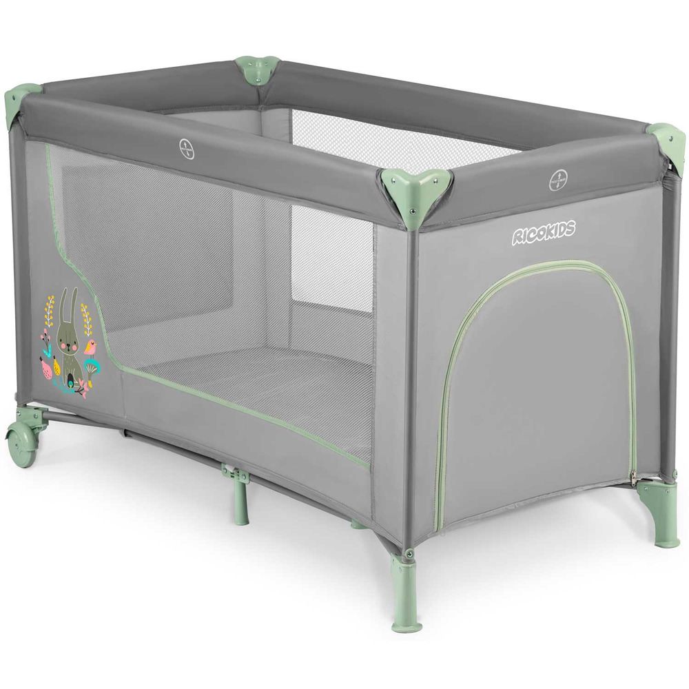 Putni krevetić 125 x 65 x 78 cm rk-240 siva i menta slika 3