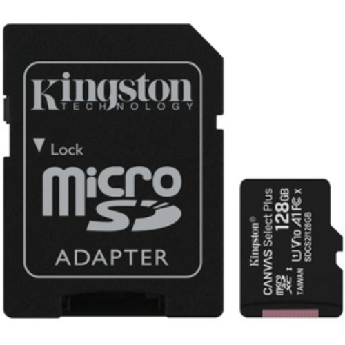 Memorijska kartica Micro SD 128GB KINGSTON +SD adapter 100 MB/s SDCS2/128GB slika 1