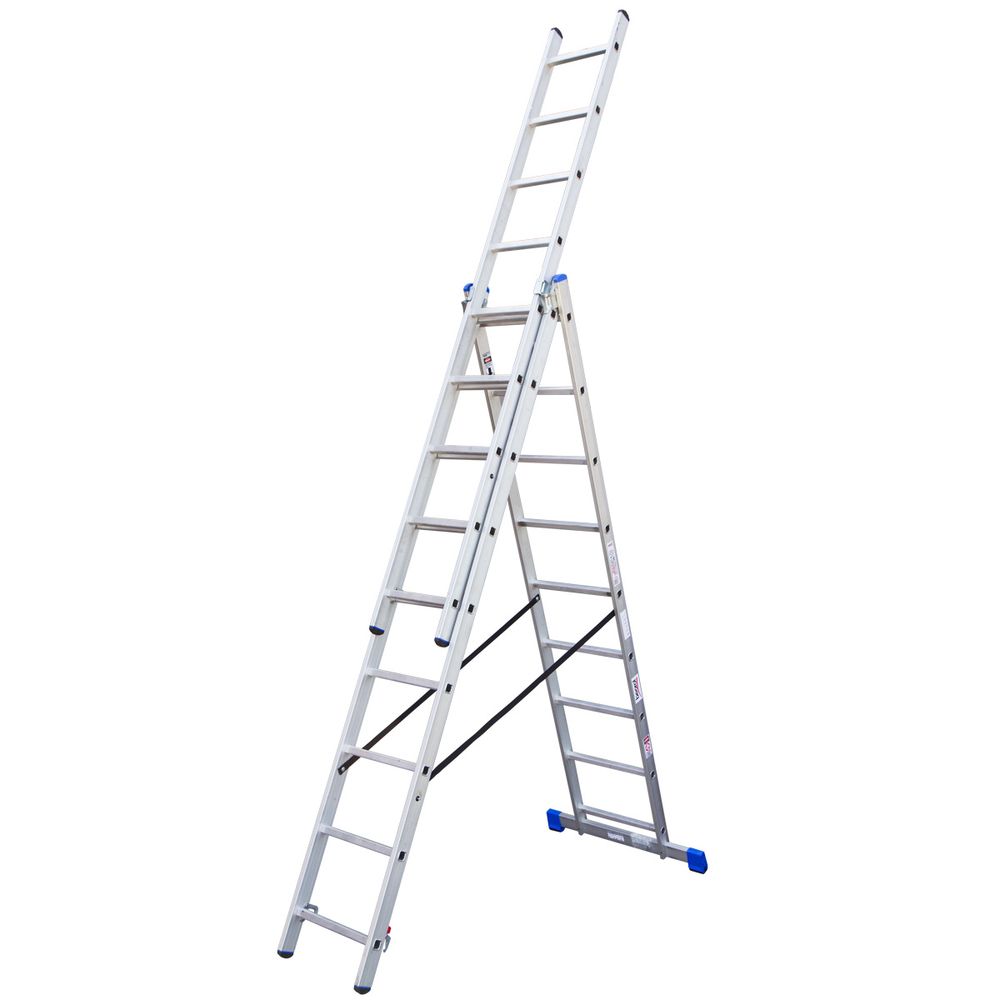 Beorol Ljestve aluminijumske kombinovane 9 stepenika slika 1
