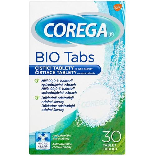 Corega Tablete za čišćenje zubnih proteza 30 Kom Bio Tabs slika 1