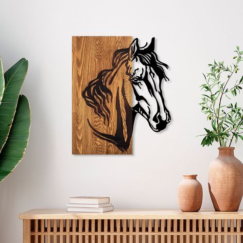 Wallity Horse 1 Walnut
Black Decorative Wooden Wall Accessory slika 1