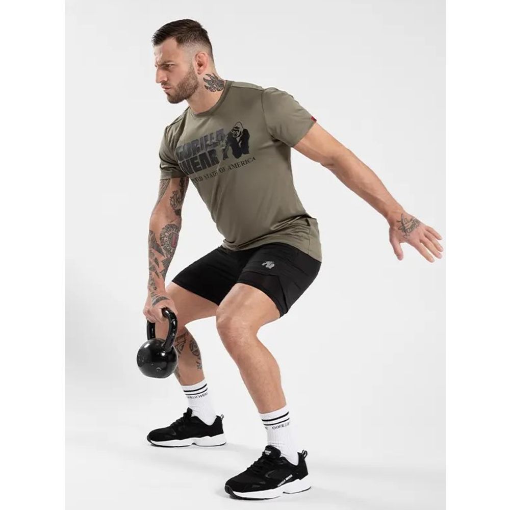 Gorilla Wear CLASSIC Majica za trening, Army Green slika 4