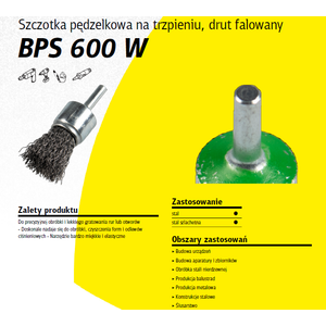 K.Szczotka četka za čišćenje 25mm BPS600W s valovitom žicom