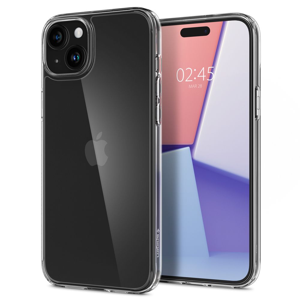 Spigen Air Skin Hybrid, crystal clear - iPhone 15 slika 1