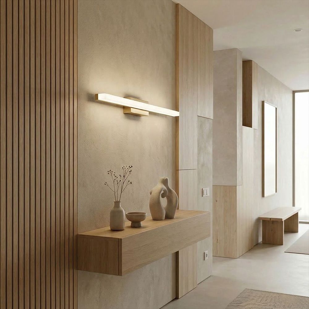 Zidni svijećnjak LED 60CM APP1852-1W BRUSH GOLD slika 4