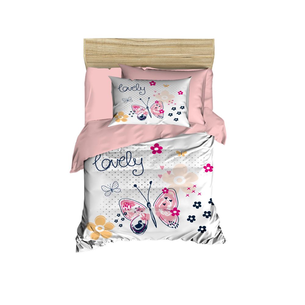 Set posteljine za bebe PH130 Pink White slika 1