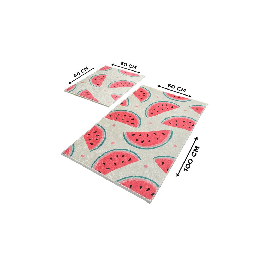 Set Kupatilskih Prostirki Karpuz Djt Multicolor (2 Komada) slika 3