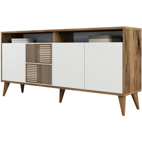 Woody Fashion Konzola, Milan 160 - Walnut, White slika 6