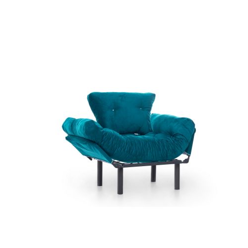 Atelier Del Sofa Fotelja, Petrol Green, Nitta Single - Petrol Green slika 8