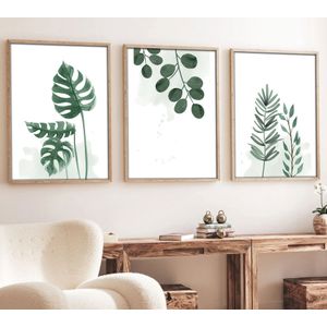 Dekorativna slika u okviru (3 komada) Huhu193 - 70 x 50, boja: višebojna
