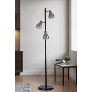 Opviq Podna lampa 132, krom, crna