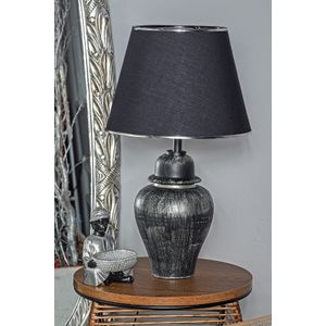 TM273 Crna i Srebrna Stolna Lampa