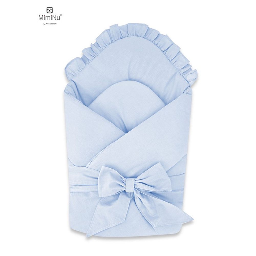 MimiNu jastuk za nošenje s mašnom i volanom Royal Baby Plava slika 1
