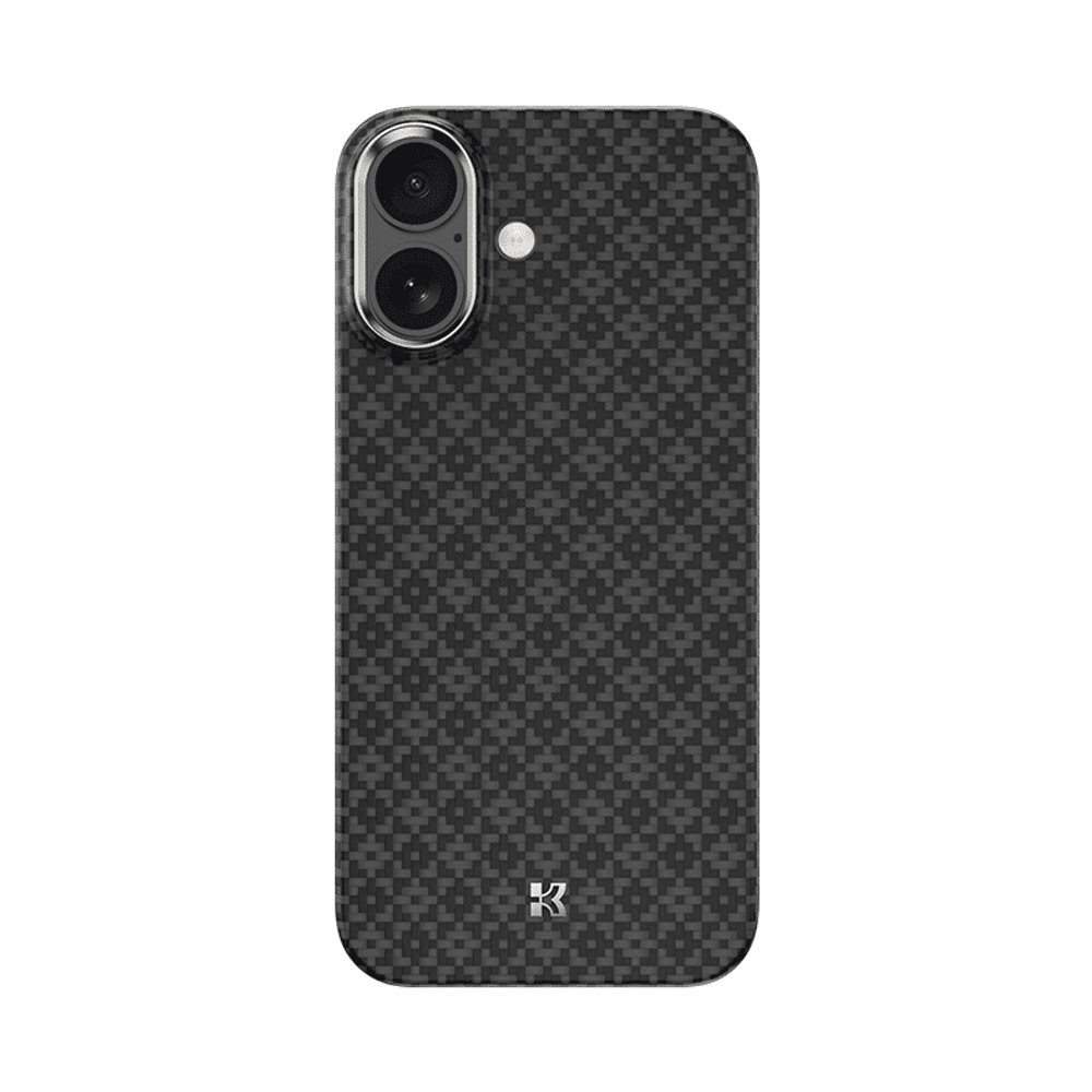 Benks Magnetic Air Armor Grid Kevlar maska ​​s metalnim okvirom 600D za iPhone 17 crna slika 1
