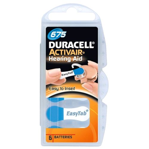 Duracell baterija za slušni aparat DA675 pk6 slika 1