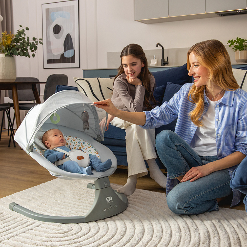 Kinderkraft Električna ležaljka Lumi2, Light Gray slika 5