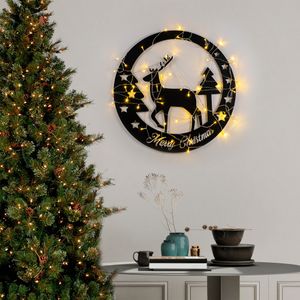 Wallity Metalna zidna dekoracija, XMASBLACK - 032