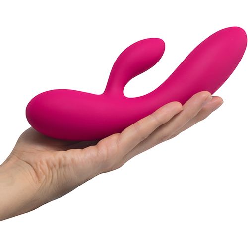 Rabbit vibrator FeelzToys - Lea, ružičasti (svjetlucavi) slika 9