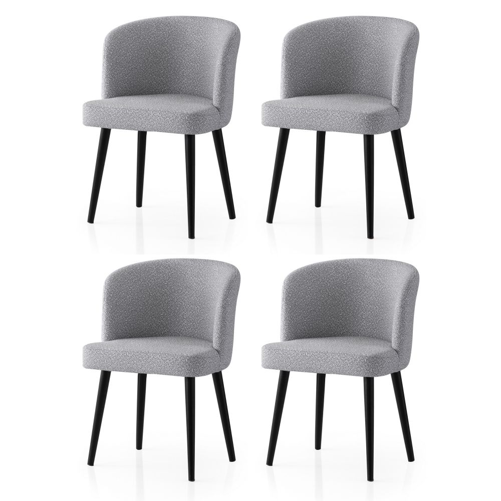 Soft - 4115 V4 Crna i Svijetlo Siva Stolica Set (4 Komada) slika 1
