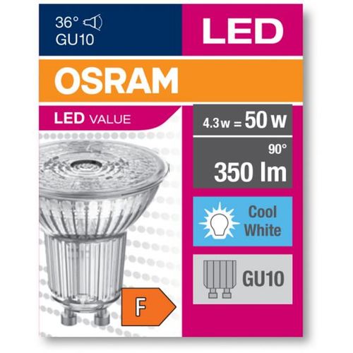 OSRAM LED sijalica GU10 4,3 W (50W) 4000K, 36° slika 3