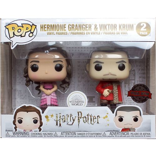 POP pack 2 figures Harry Potter Hermione and Krum Yule Exclusive slika 3