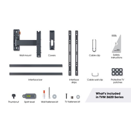Vogels TVM3623, zidni nosač za ekrane od 40"-77", nagib do 20° pomak 120°, 35kg slika 5