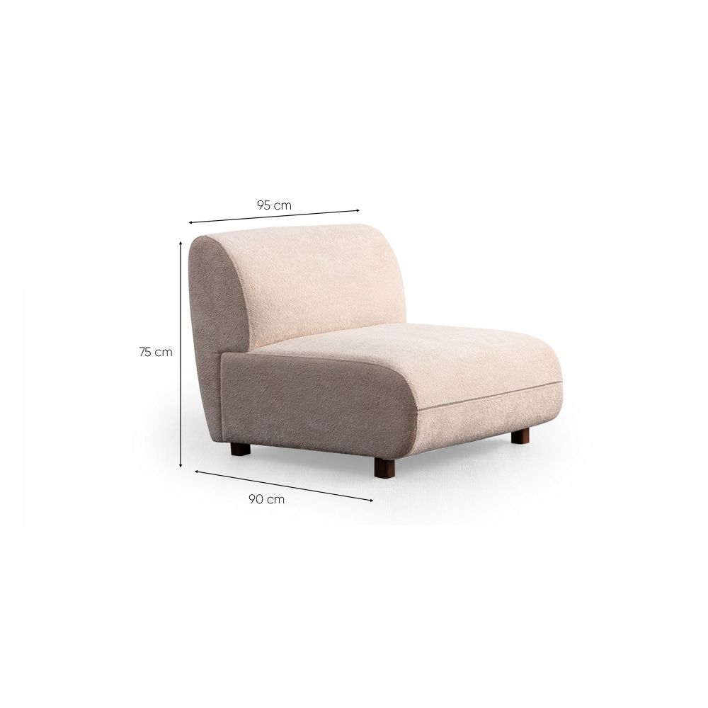 Ugaona sofa Pavia Corner 5 (L1,5+O1+Cx+O1+1,5R) - boja: krema slika 15