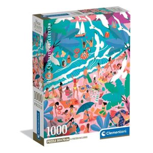Clementoni CL39938 Puzzle 1000 NEDJELJA NA PLAŽI, 1000kom