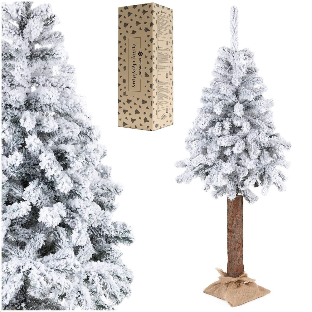 Ct0202 smreka prekrivena snijegom na deblu 180 cm slika 9