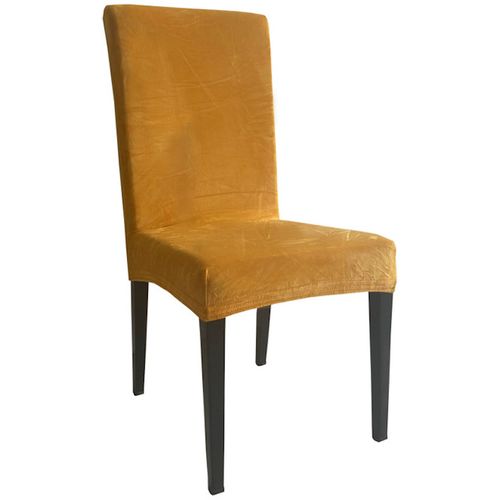 Sterling Navlaka za stolicu rastezljiva Velvet žuta 45x52 cm, set od 2 kom, slika 1