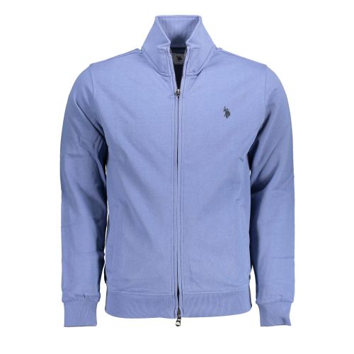 US POLO SWEATSHIRT WITH ZIP BLUE MAN slika 1