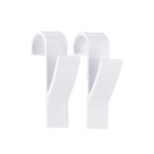Tendance set od 2 plastične kukice, bijele
