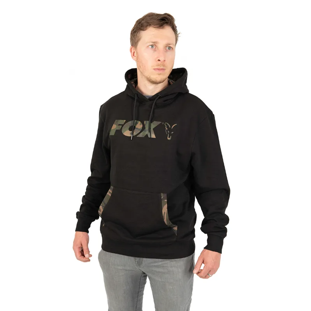 Fox LW Black/Camo Print Pullover Hoody #XL (CFX131) slika 1