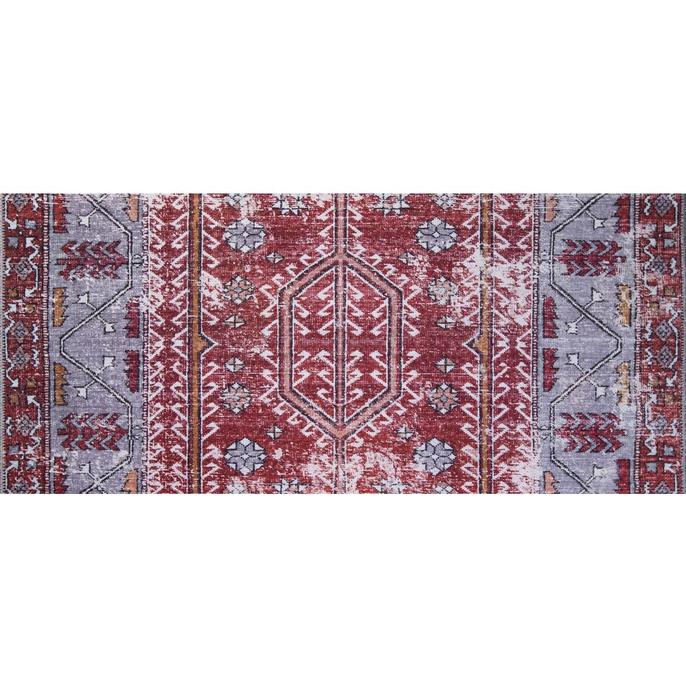 Soul Chenille - Crveni AL 134 Višebojni Hodnički Tepih (75 x 150 cm) slika 4