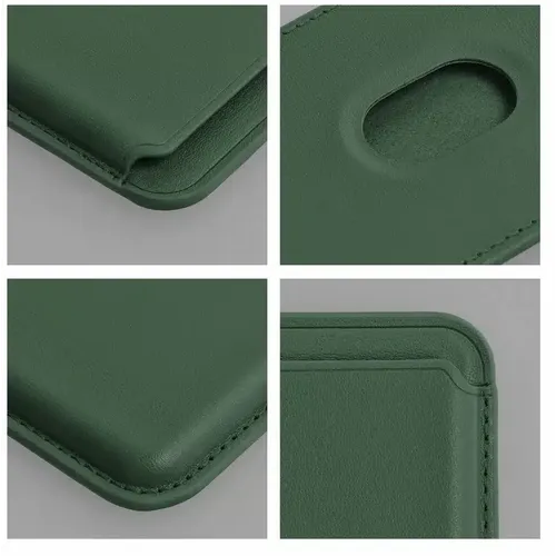 Kožni Mag Wallet magnetni novčanik tamno zelene boje slika 4