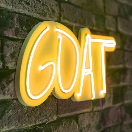 Wallity Ukrasna plastična LED rasvjeta, GOAT - Yellow slika 7