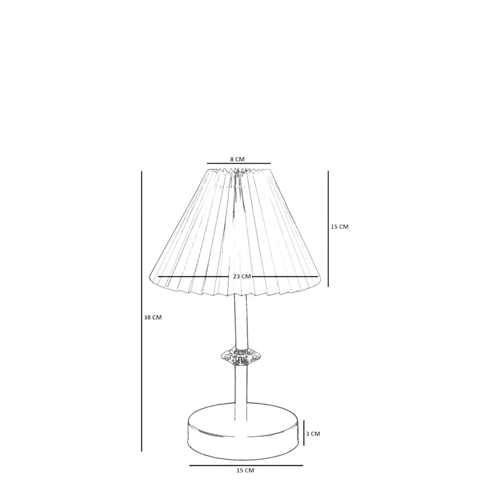 Opviq Stolna lampa 526, krem, crna slika 5