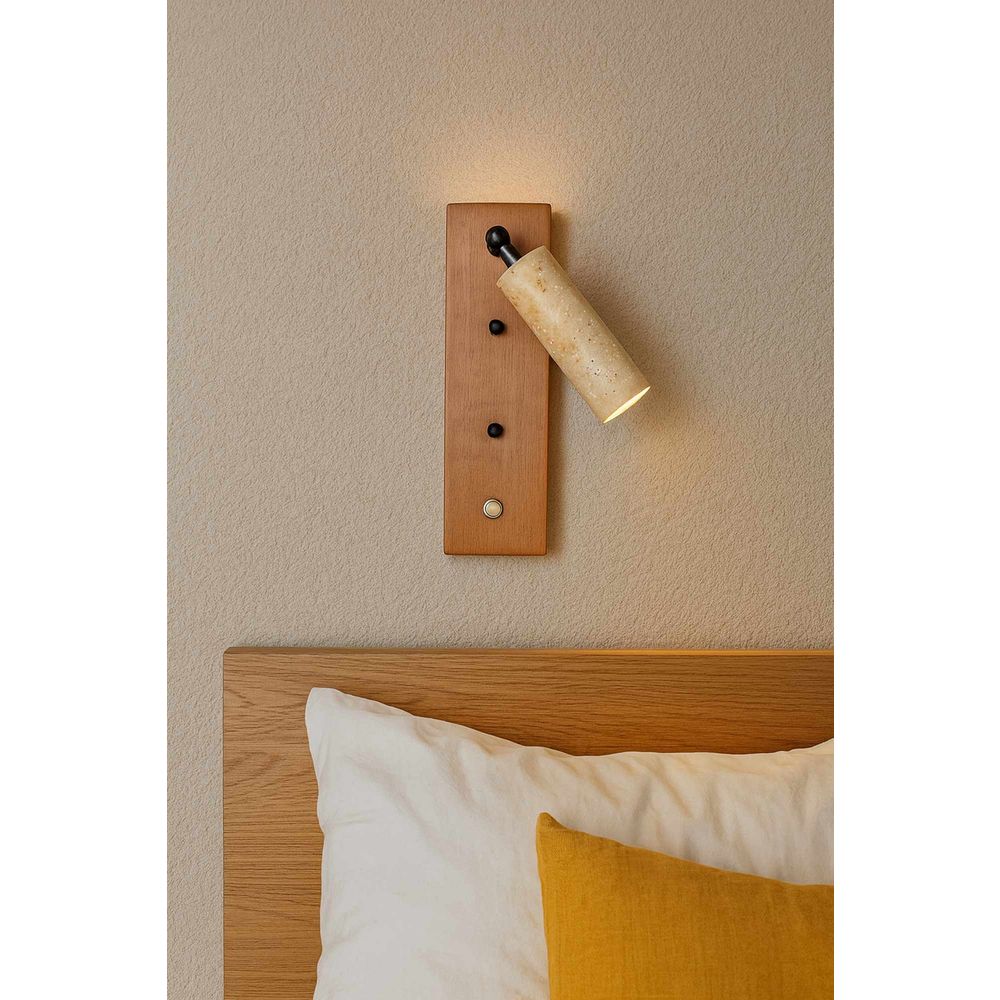 Zidna Lampa Klein - Hrast i Bež slika 1