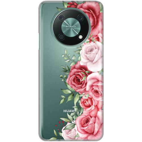 Torbica Silikonska Print Skin za Huawei Nova Y90 Wild Roses slika 1