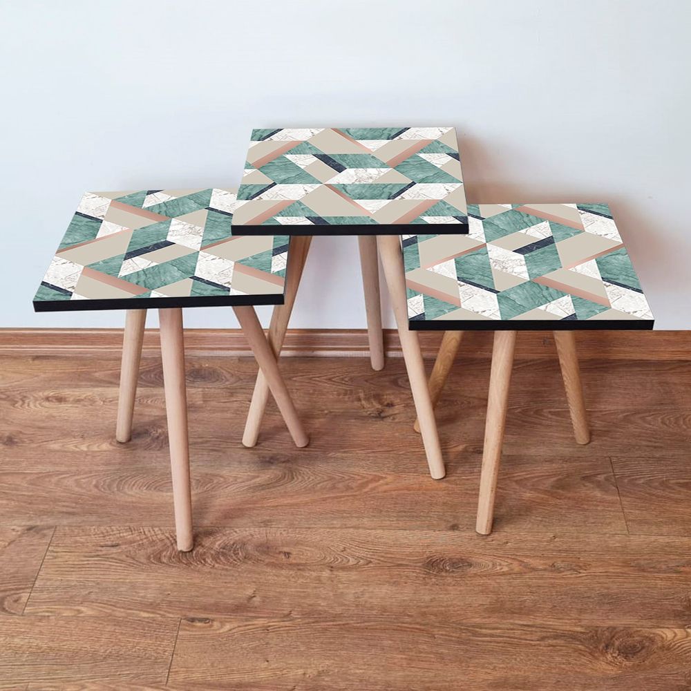 Set Nesting Stolova (3 Komada) 3Shp330 - Višebojni slika 1