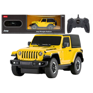 Licencirani auto na daljinsko upravljanje JEEP Wrangler JL Rubicon 1:24 - žuti