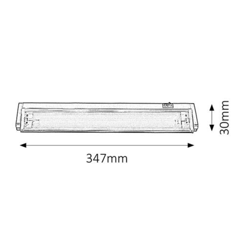 Rabalux Easy light fluo lampa T5 8W srebrna Kupatilska rasveta slika 2