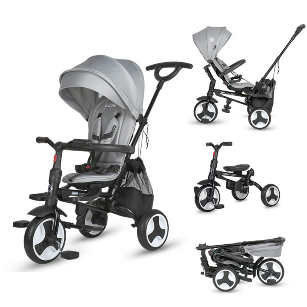 Coccolle Sklopivi rotirajući tricikl Spectra Plus Premium Line, Neutral Grey slika 1