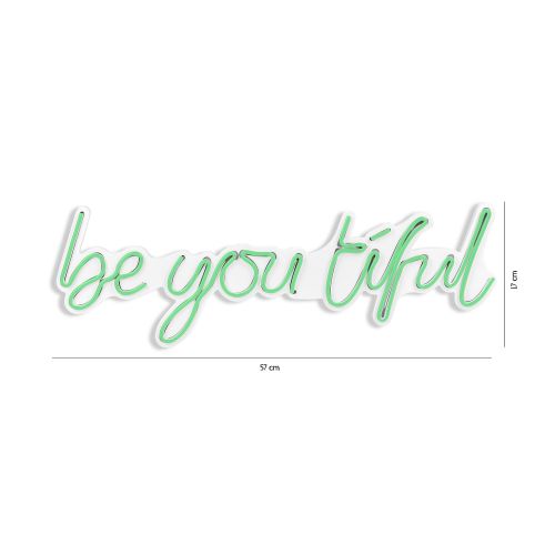 Wallity Ukrasna plastična LED rasvjeta, Be you tiful - Green slika 7