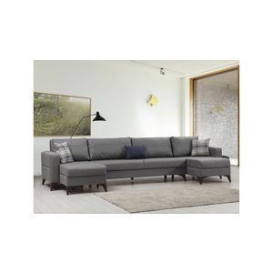 Kristal Rest 2+Corner v2 - Dark Grey Dark Grey Corner Sofa-Bed