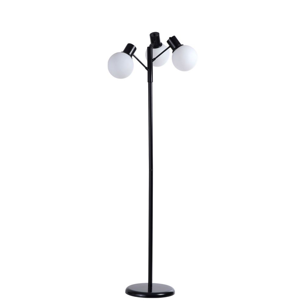 Opviq Podna lampa 241, bijela, crna slika 2
