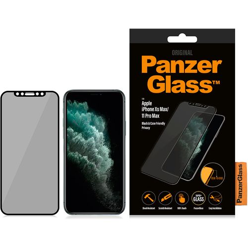 Panzerglass zaštitno staklo za iPhone Xs Max/11 Pro Max case friendly privacy black slika 1